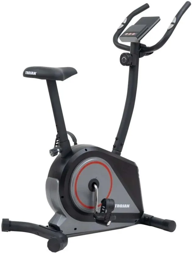 Upright Exercise Bike with Adjustable Resistance and Digital Display