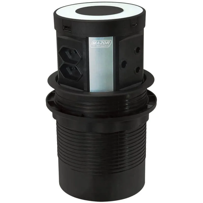 Veti Wireless Charging Pop Up Power Tower (VDMG) - Black