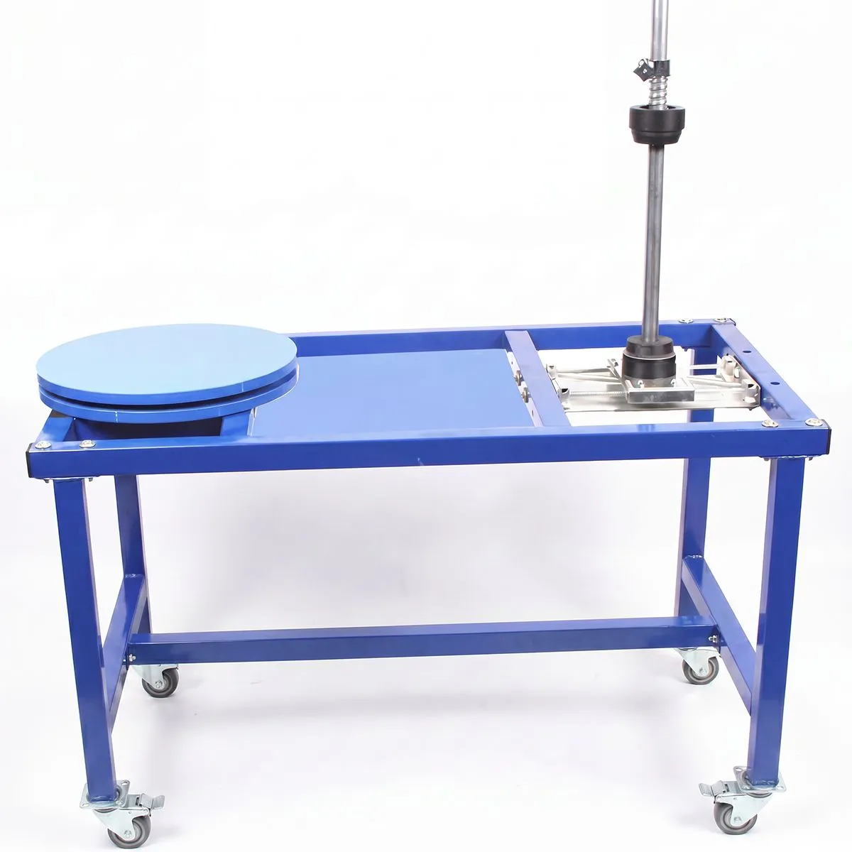 Industrial Manual Pallet Wrapper Stable Steel Frame With Turntable