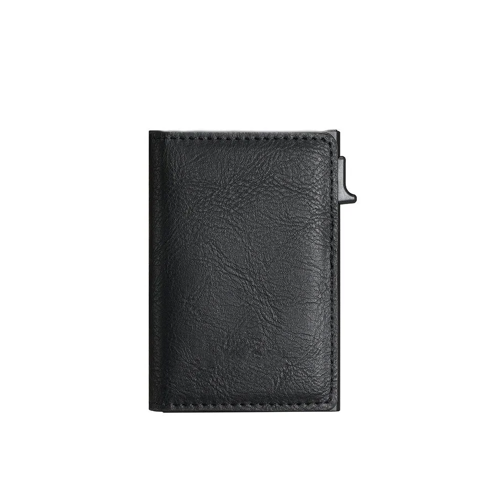 RFID Anti-Theft Coin Purse, Men's Wallet, Pop-Up Aluminum Alloy Card Case