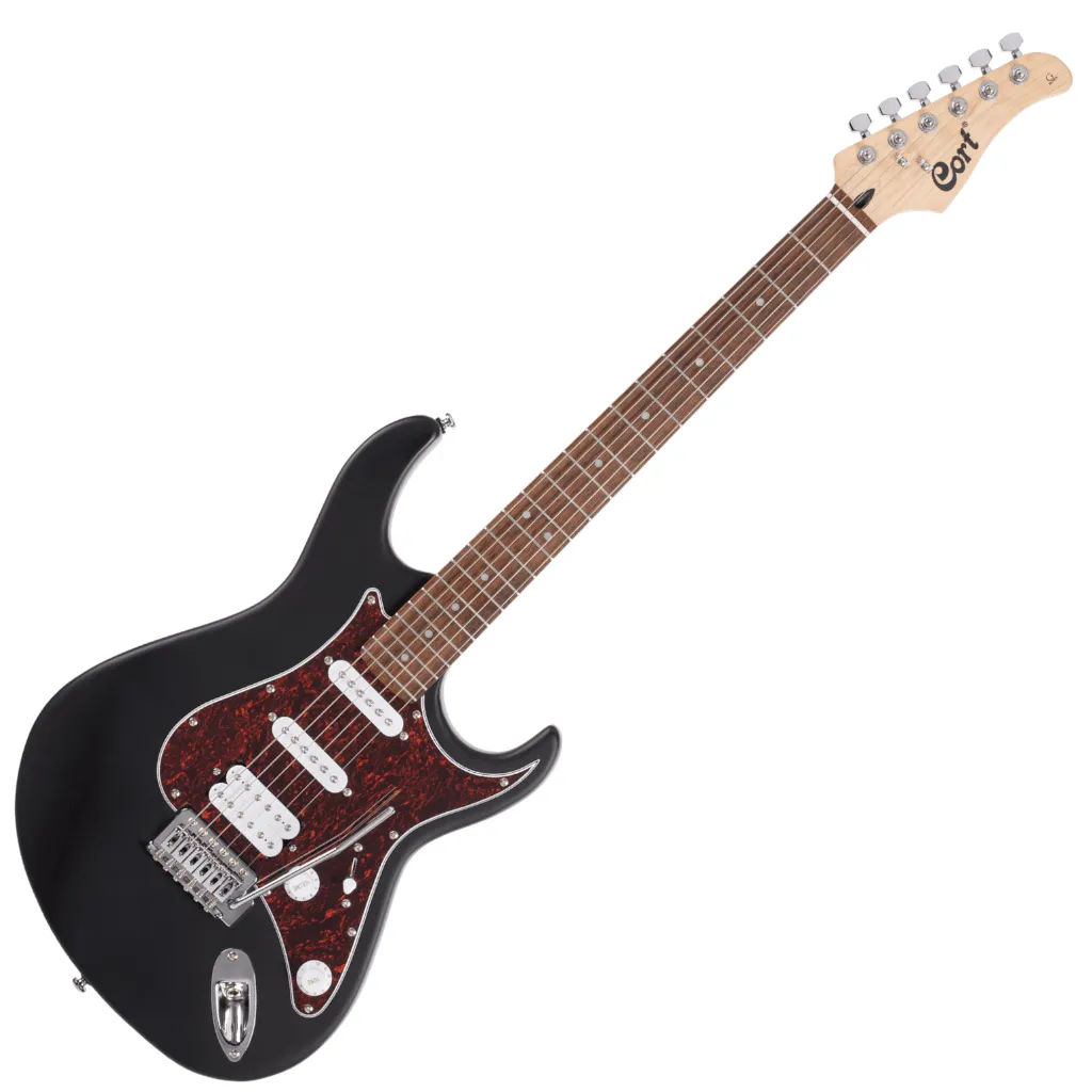 Cort G110 Electric Guitar - HSS Open Pore - Various Colours - Black
