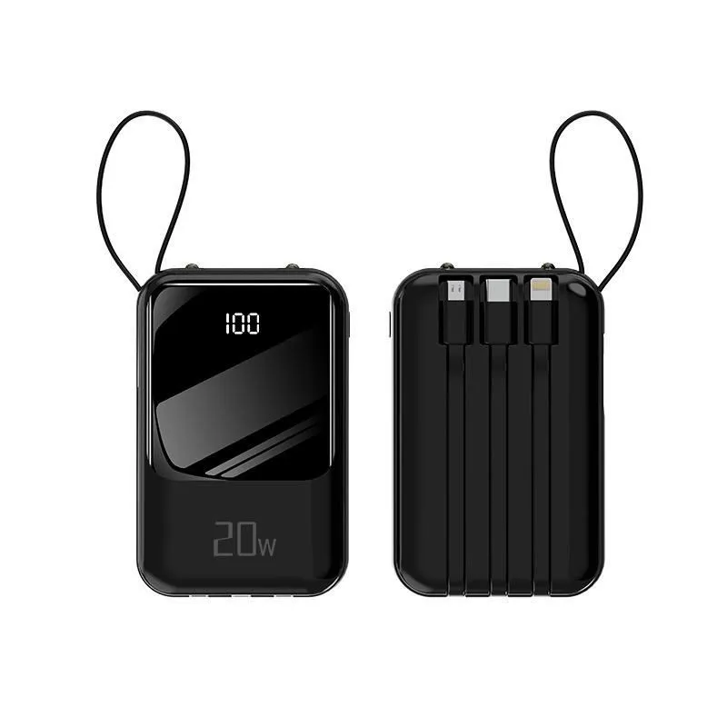 20000mAh Black Mini Powerbank