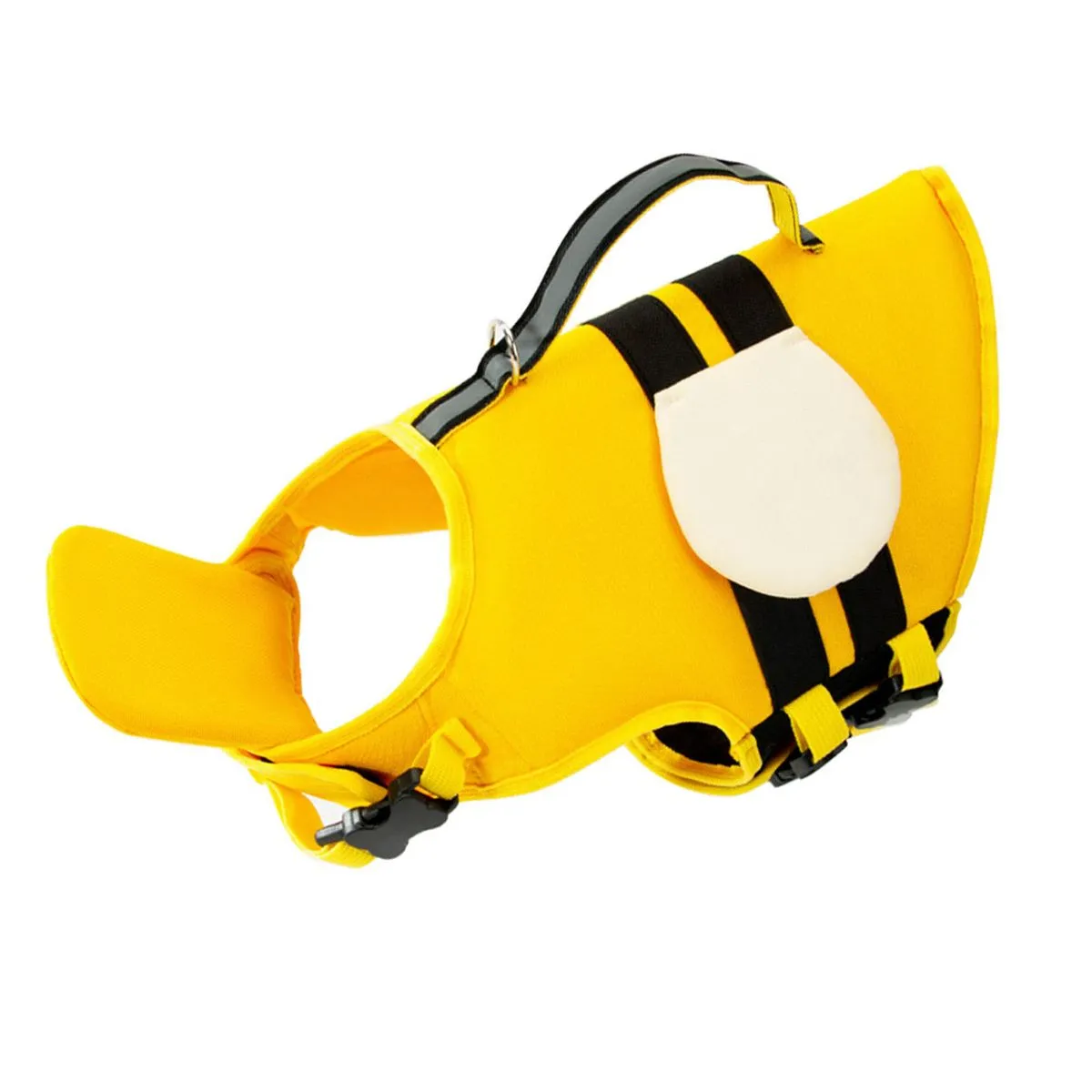 Pet Life Vest Compatible with Small Dog High Buoyancy Safety Yellow Bee S