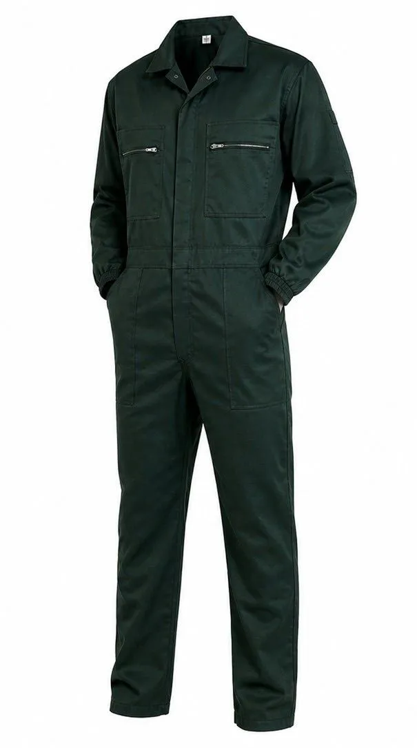 2 Pack Men's Heavy Duty Workwear Overalls - Green