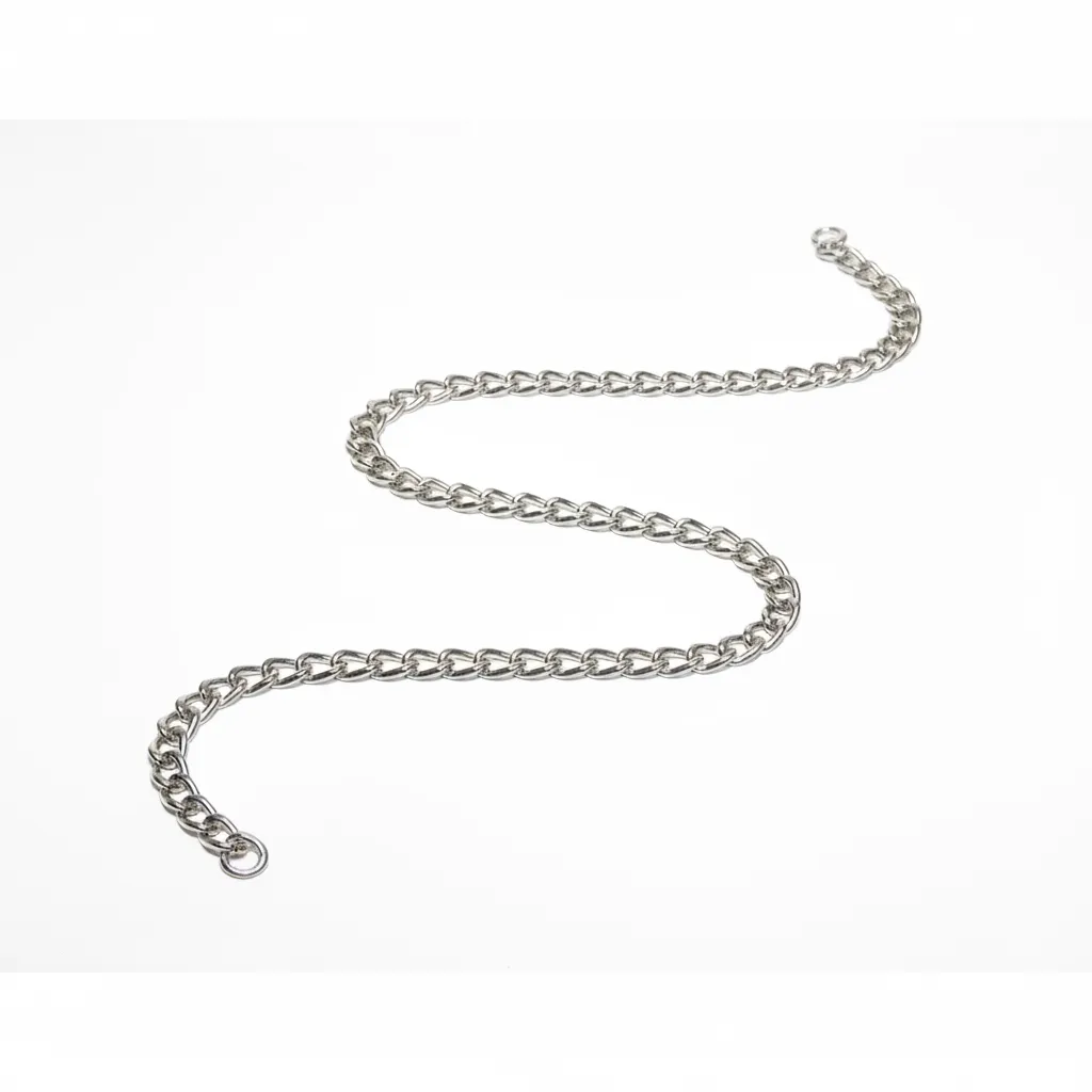 Krafft Nickel Plated Twist Link Chain 3.0mm x 1m for Jewelry - 2 Pack