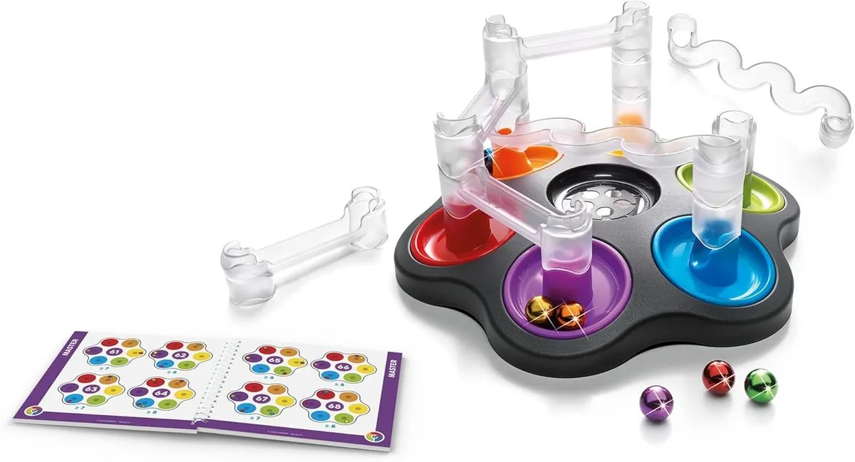 Smart Games Dropzone Marble Run Logic Game for age 8-adult with 120 puzzles