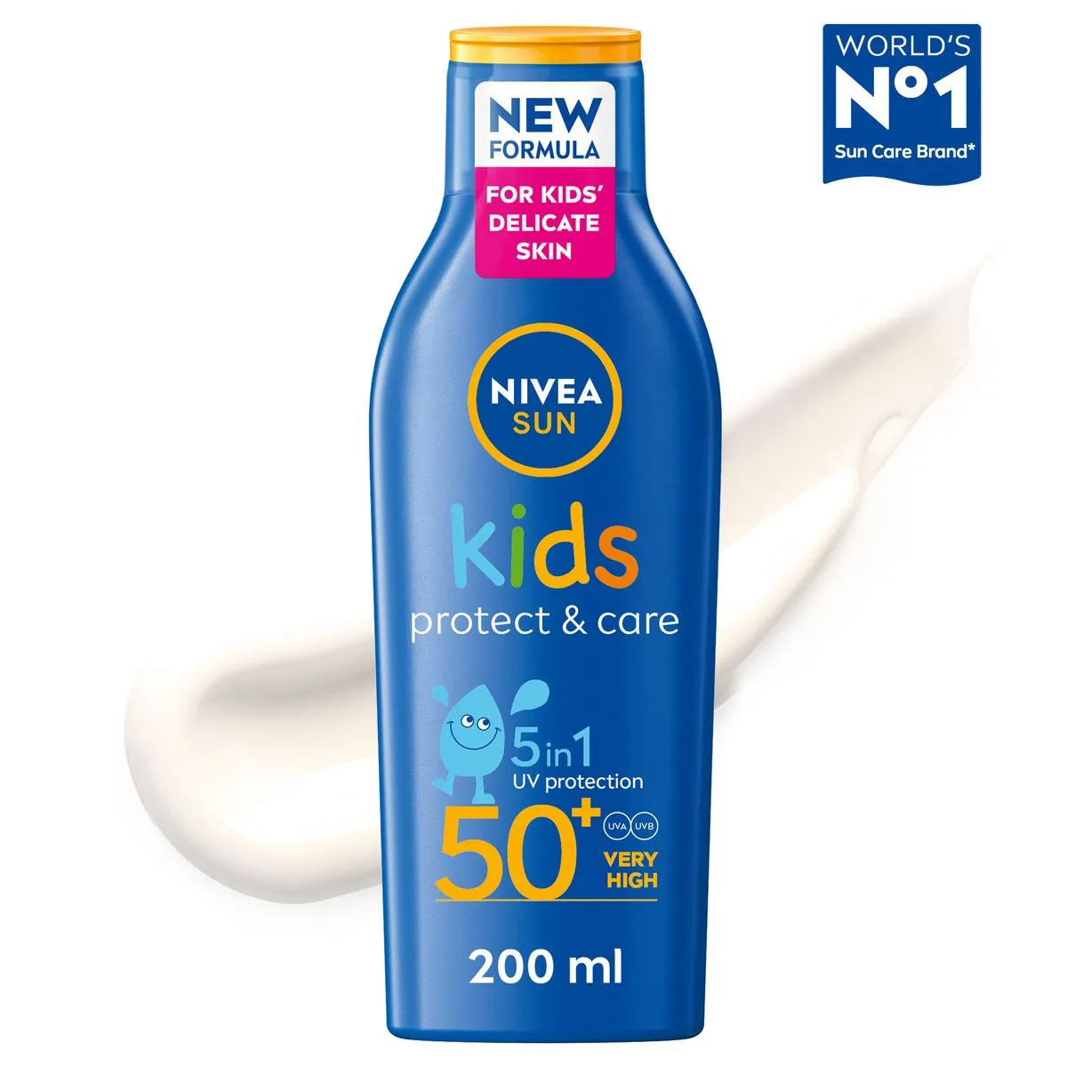 NIVEA SUN Kids Protect & Moisture 5in1 Sun Protection Lotion SPF50+, 200ml