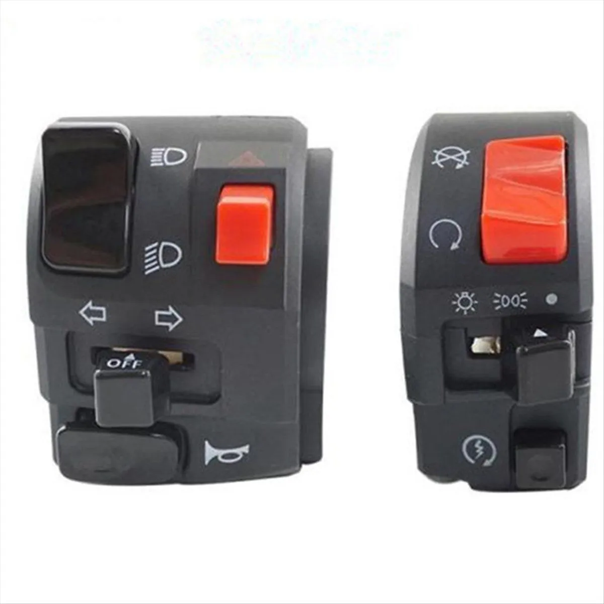 Motorcycle Modified Handlebar Control Switch Compatible with Universal