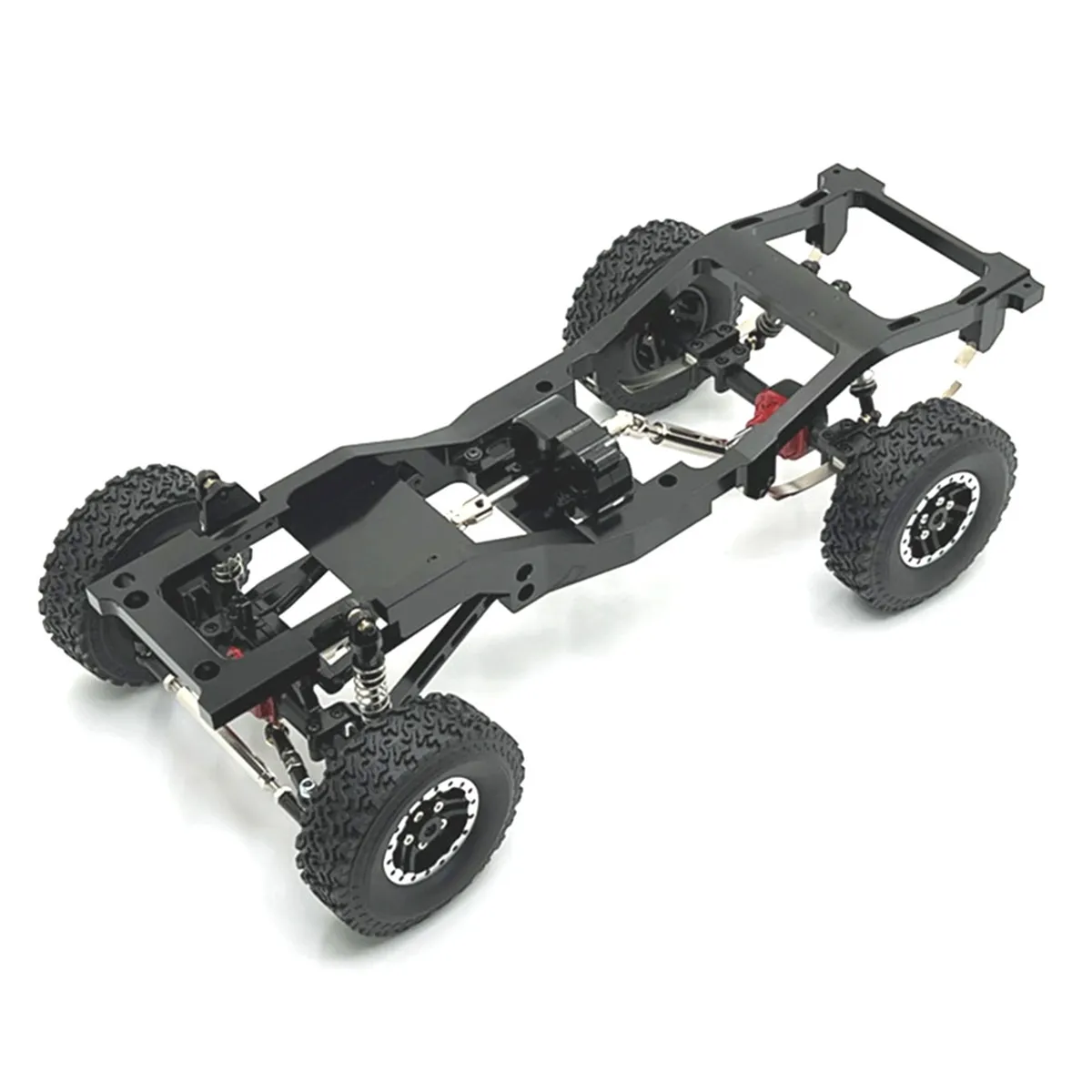 for Mn 1/12 Mn82 Lc79 Rc Car Spare Parts Chassis Frame Kit Black