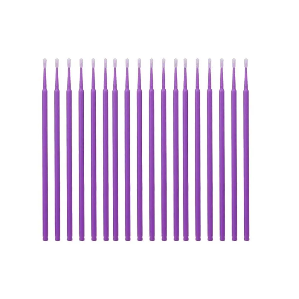 100 Pack Disposable Flocked Eyeliner Touch Up & Correction Applicator Swabs