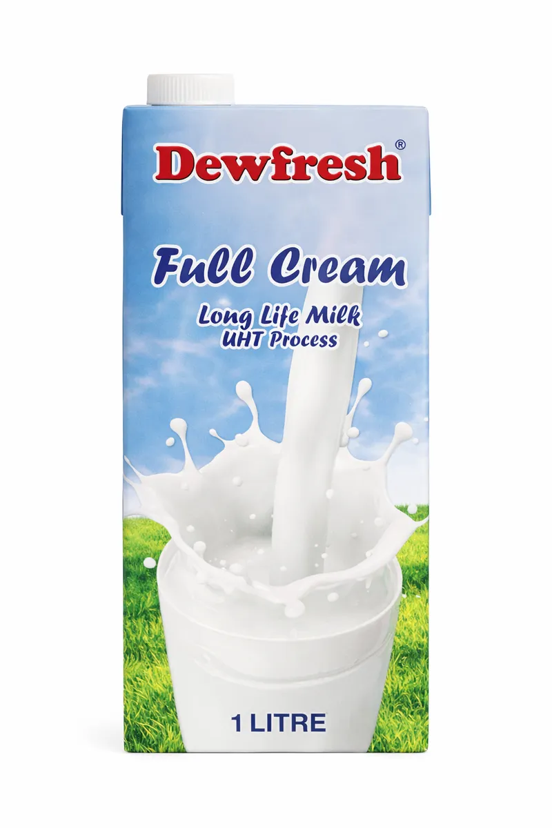 Dewfresh Full Cream Long Life Milk Carton (6 x 1 Litre) (UHT)
