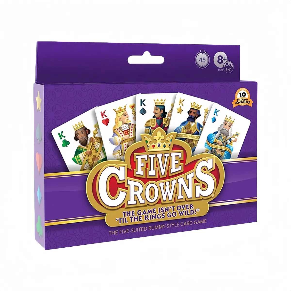 Five Crowns Card Game-5 Suited Rummy-Style Card Game for Family & Party Fun