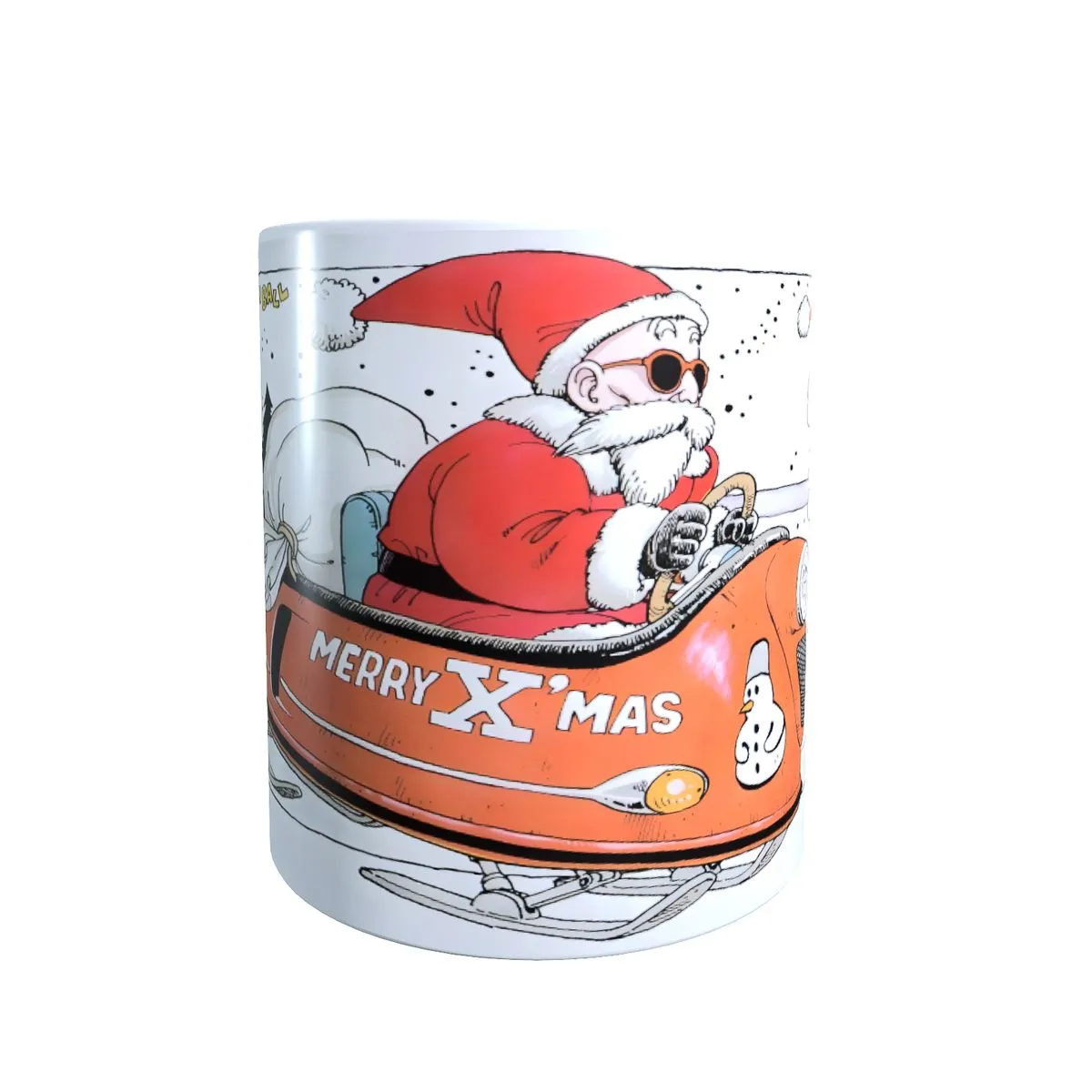 Christmas X-Press Roshi and Goku - Dragon Ball Z Christmas Coffee Mug