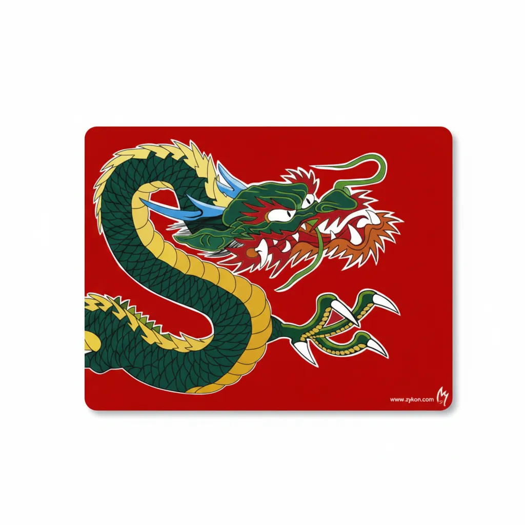 Zykon Art Mouse Pad with Non-Slip Rubber Base for Gaming & Office Use