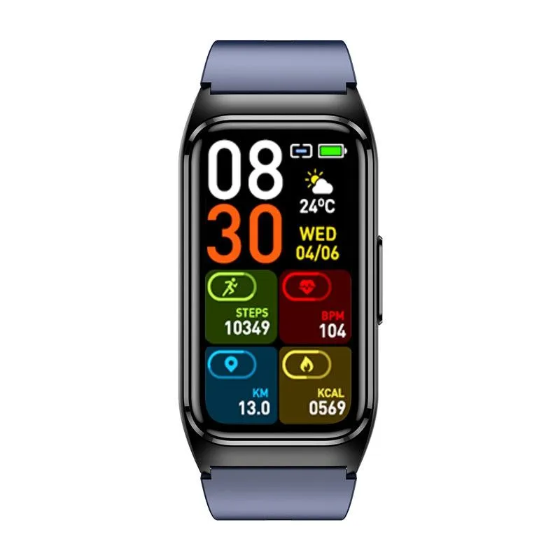 Blue TK75 1.47" Smartwatch Health Monitor