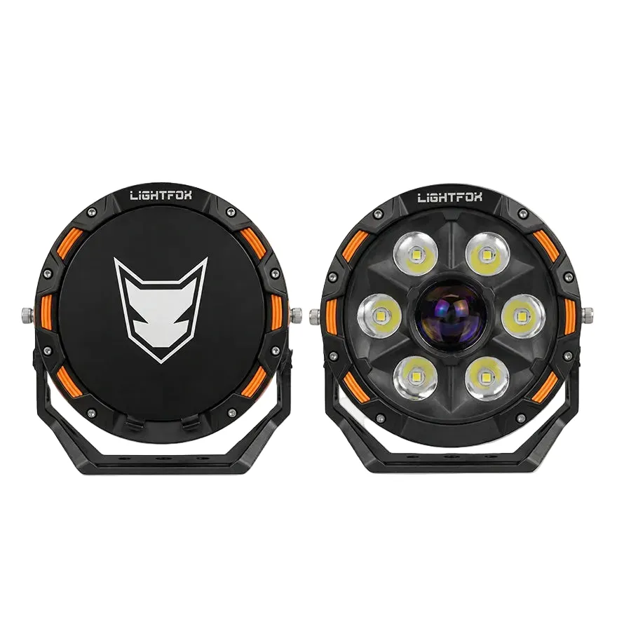 Lightfox 7" LASER LED Driving Spot Light (LF-DL-7LASx2)