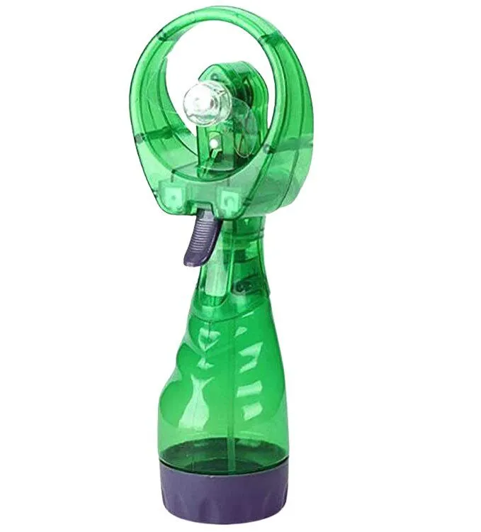 Portable Handhold Powerful Fan Mini Outdoor Mist Water Cooling Spray Fan - Green