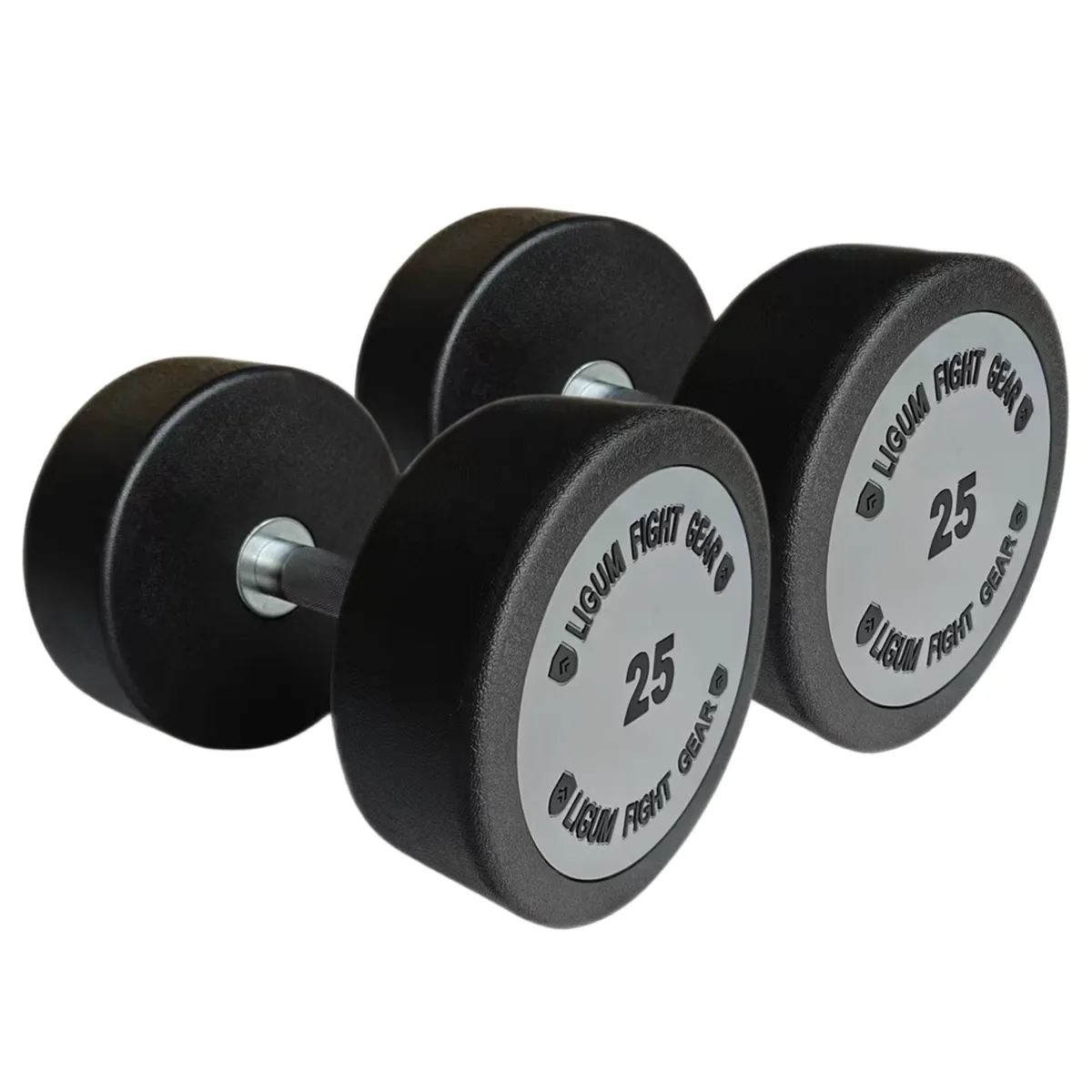 Commercial Heavy Duty Round Head Dumbbells - PAIR - Urethane