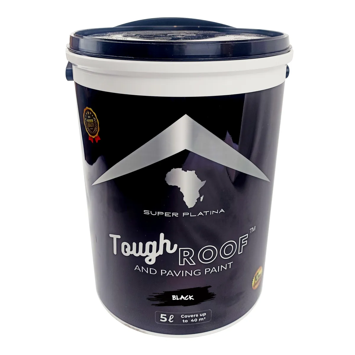 Super Platina - ToughRoof Roof and Paving Paint 5L - Plastic Drum - Black