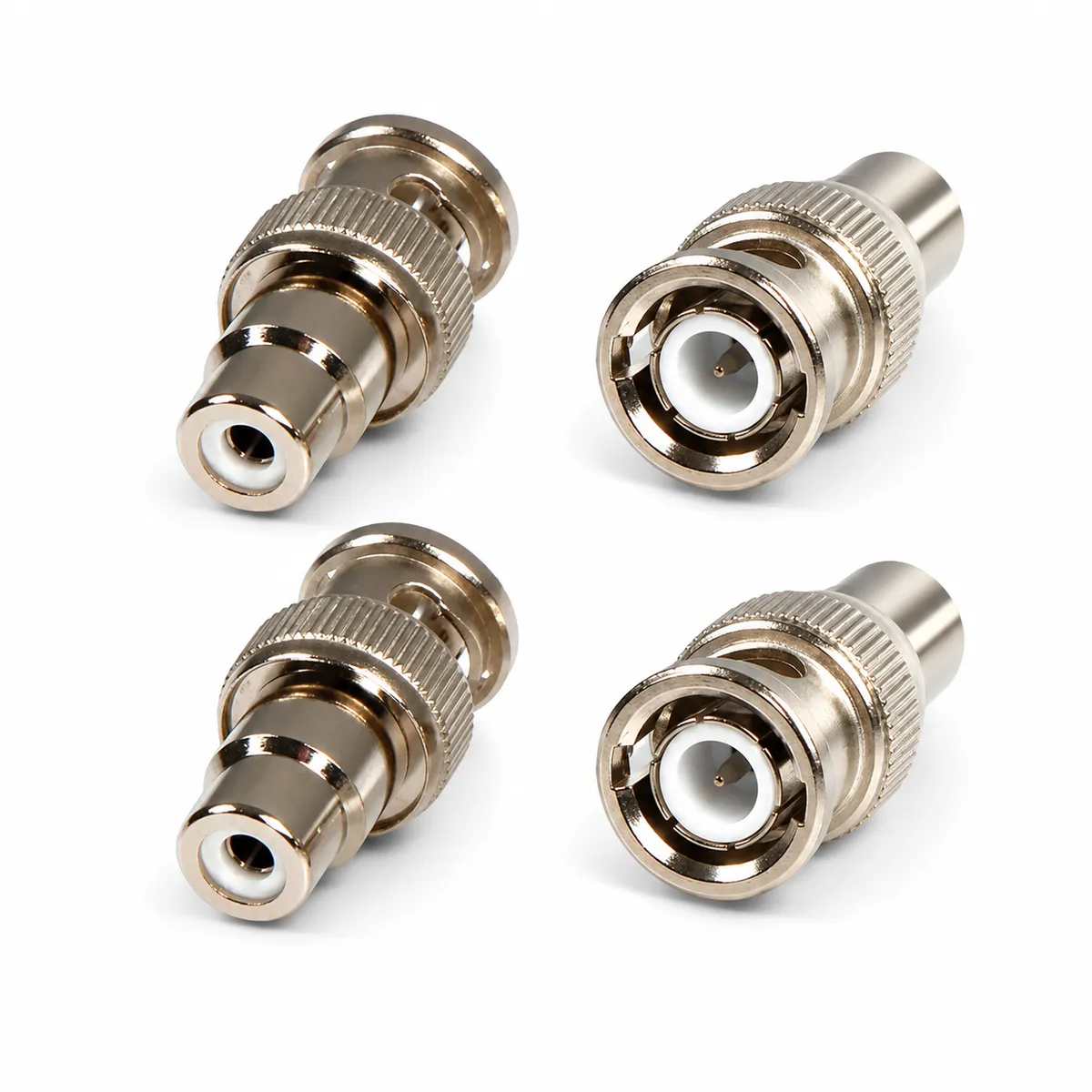 BNC to RCA Connectors (f) 4-piece Pack
