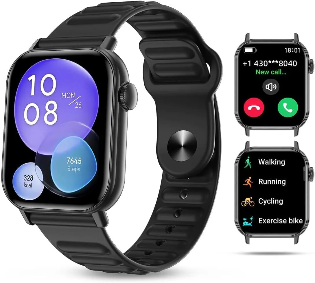 Smart Watch, Sports Pedometer, Fitness Tracker 100 Sports Modes Waterproof