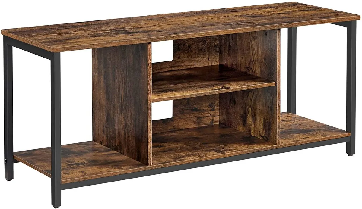 LAZAVA Modern TV Stand Open Shelving - Media Console for Living Room