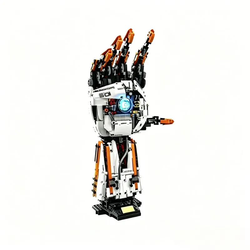 Building Block Mechanical Arm Model, DIY Assembly Robot Arm Ornament