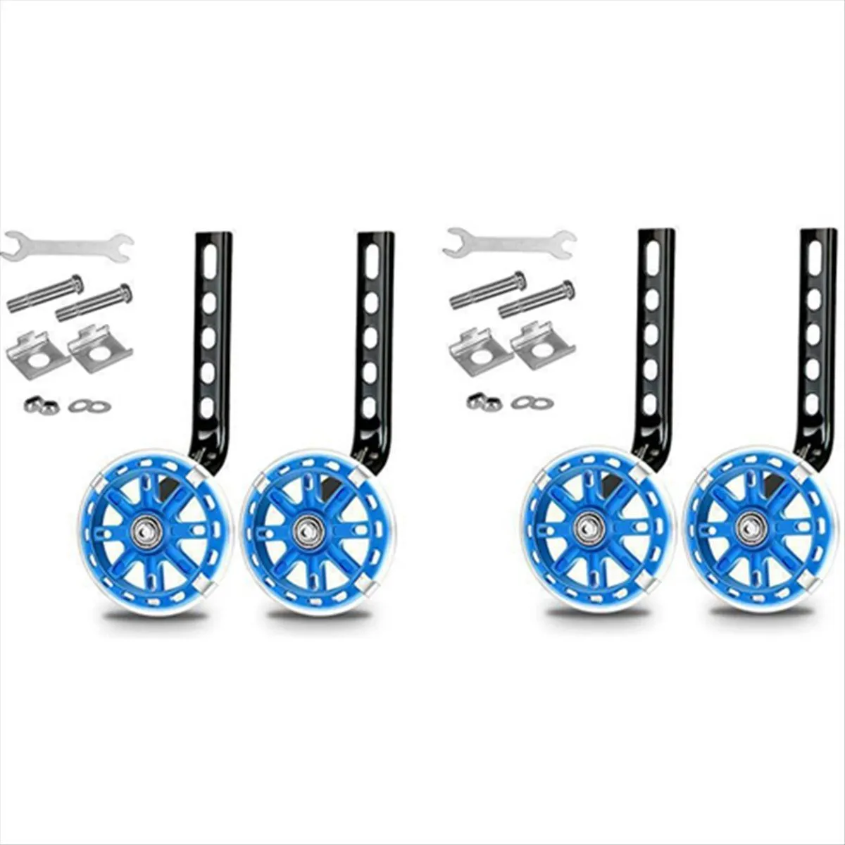 Kids Bike Training Wheel Stand Kit for 12/14/16/18/20 Inch Kids Bikes Blue