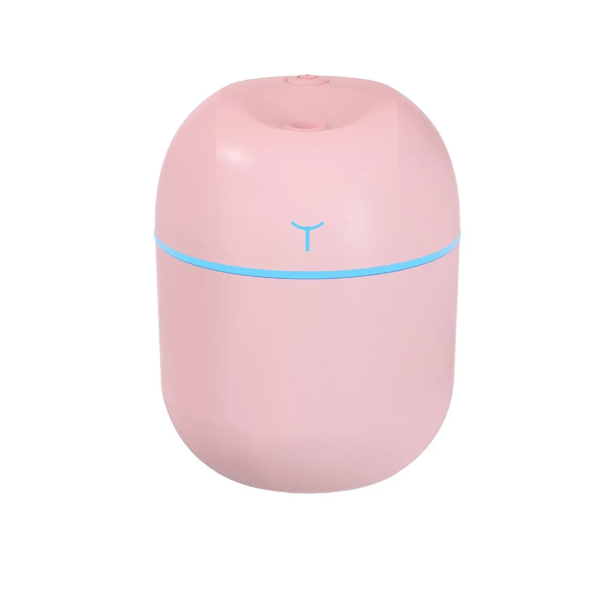 Pink 220ml Mini Humidifier 2-Mist Modes 7-Color Light