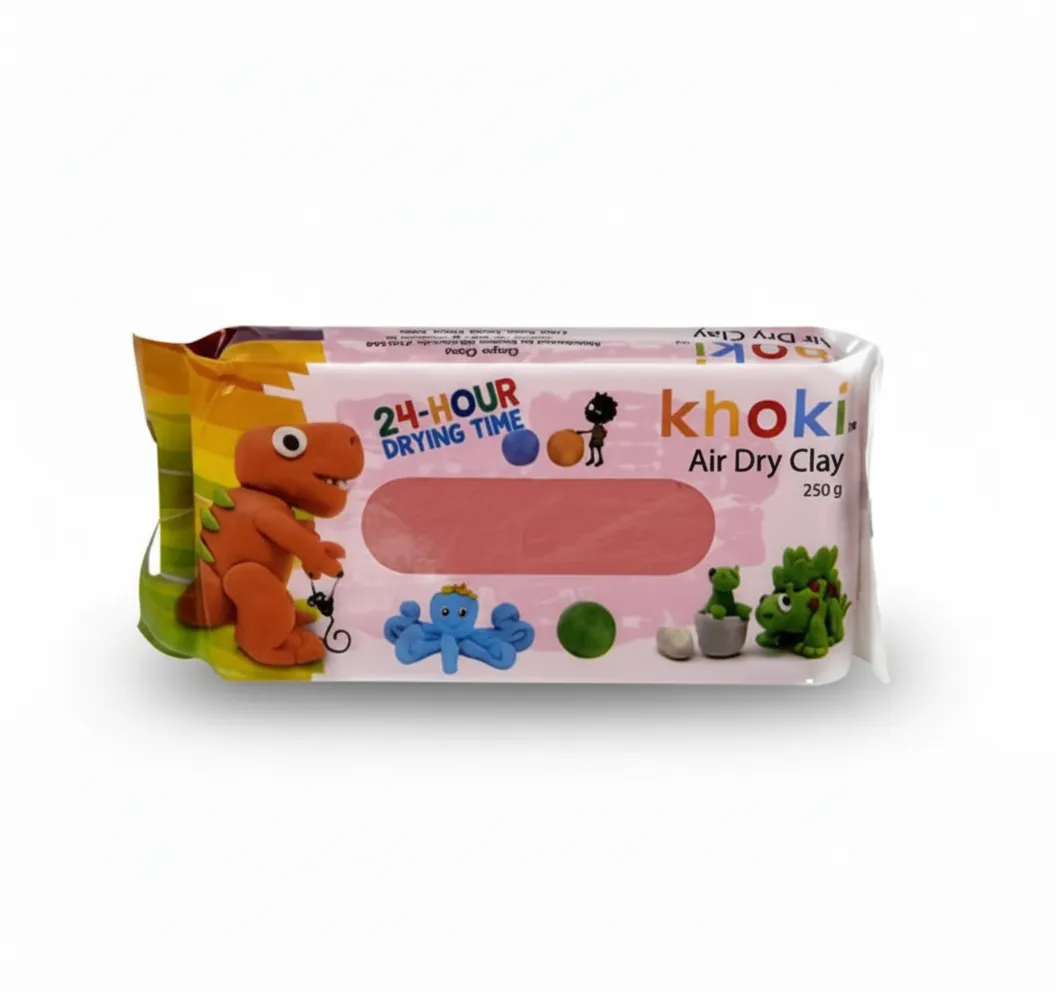 Khoki 250g Red Air Dry Clay for Sculpting and Crafting Projects - 2 Pack