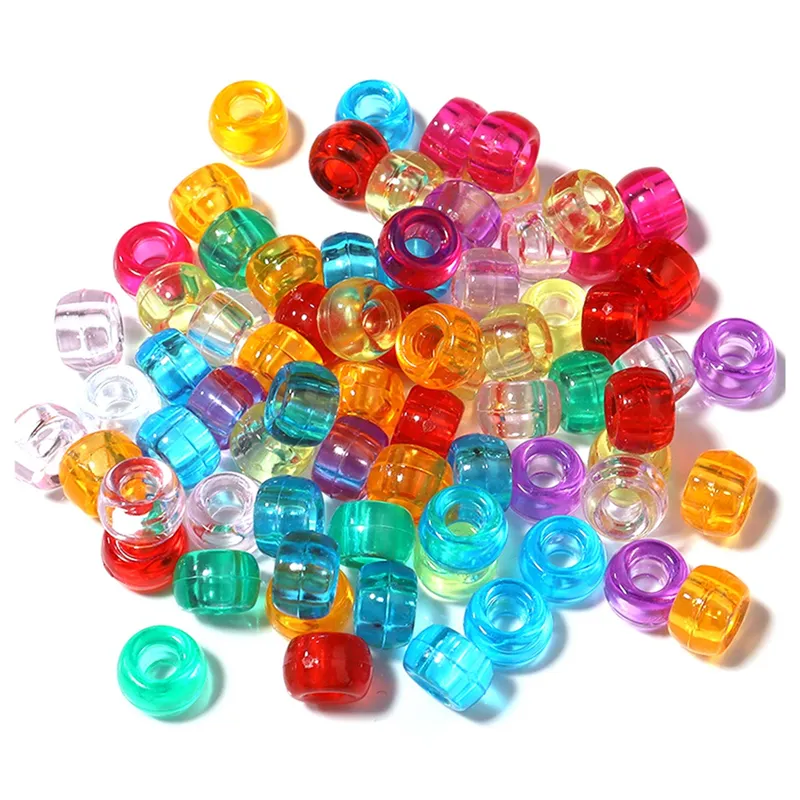 Kandi Beads Bulk for DIY Crafting Jewelry Making, Transparent Stylish