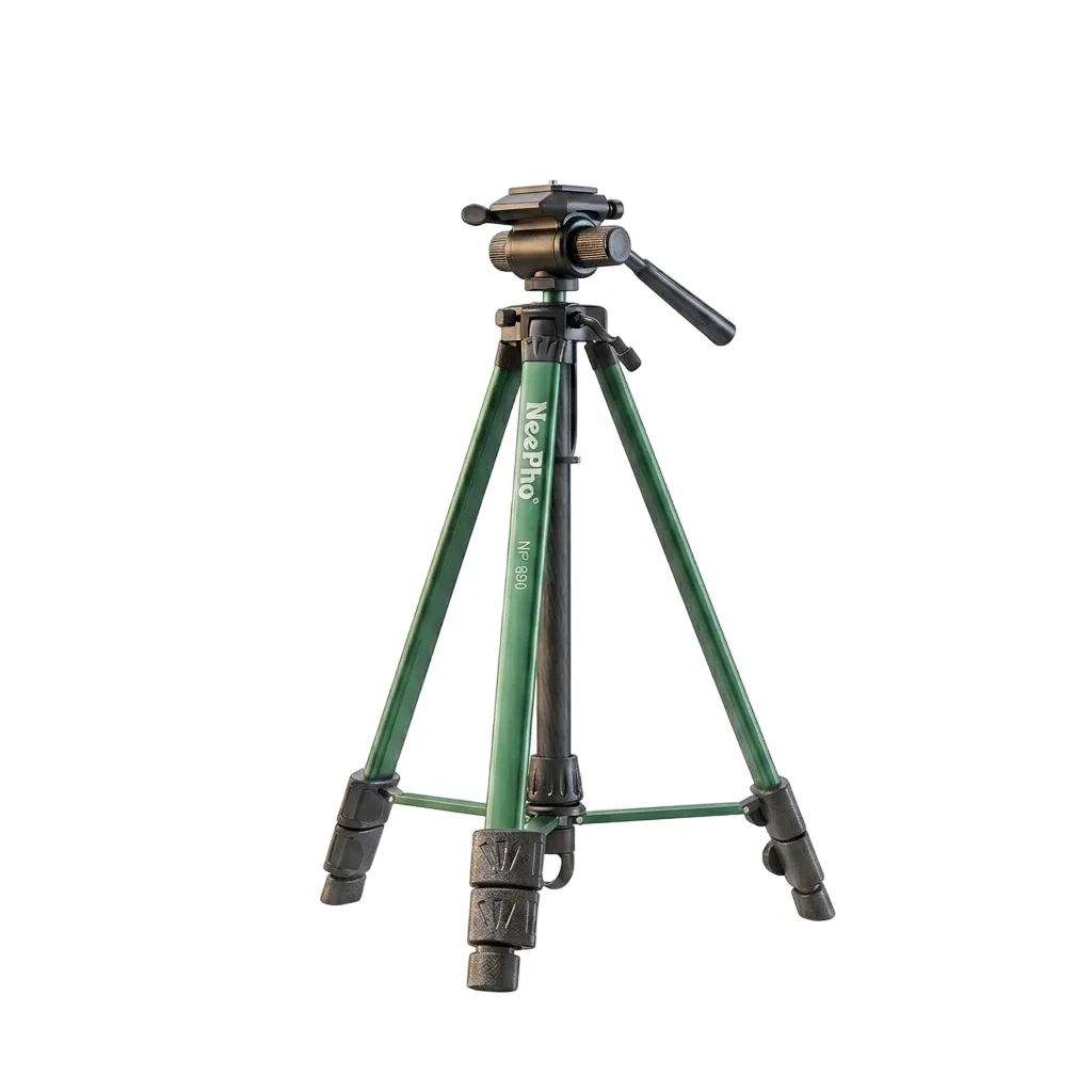 Professional Camera Tripod - Adjustable & Heavy Duty- Neepho NP-690 - Green