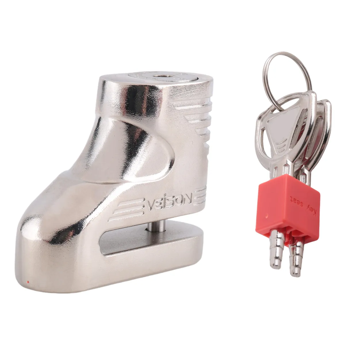 Veison Bike Disc Lock Motorcycle Theft Pretection Brake Lock-Silver