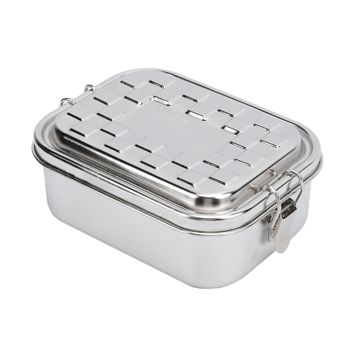 304 Stainless Steel Lunch Box Outdoor Silver