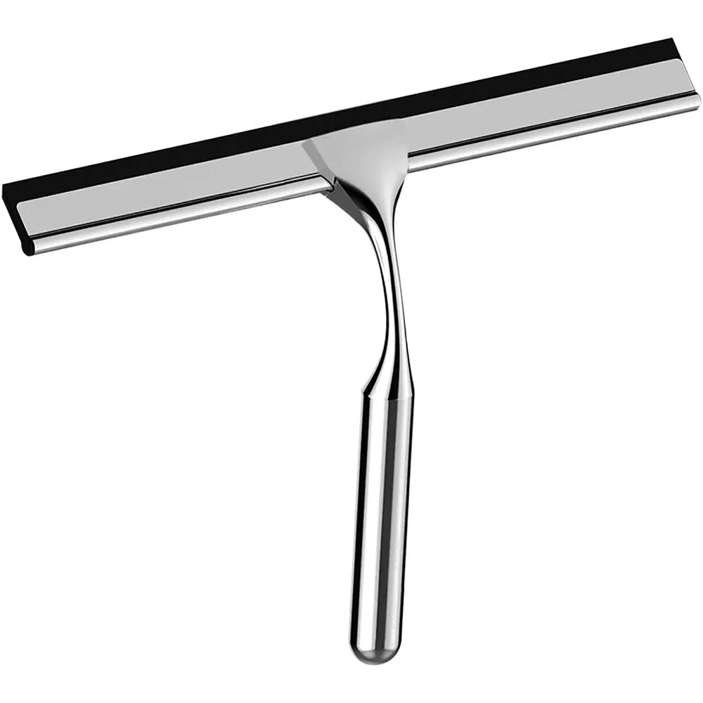 Stainless Steel Shower Squeegee for Bathroom, Mirrors, Tiles & Car Windows