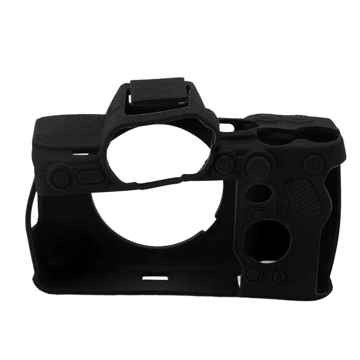 A7R5 Camera Silicone Case, Anti-Slip Shockproof Skin Cover Black