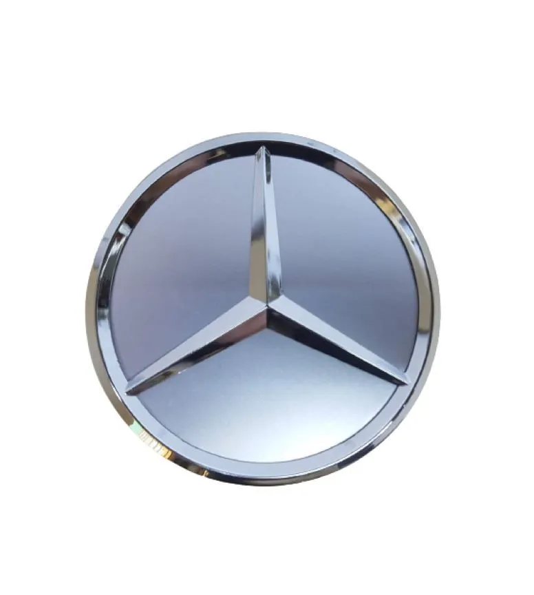 Mercedes Star Ring Centre Wheel Hub Cap 75mm - Silver