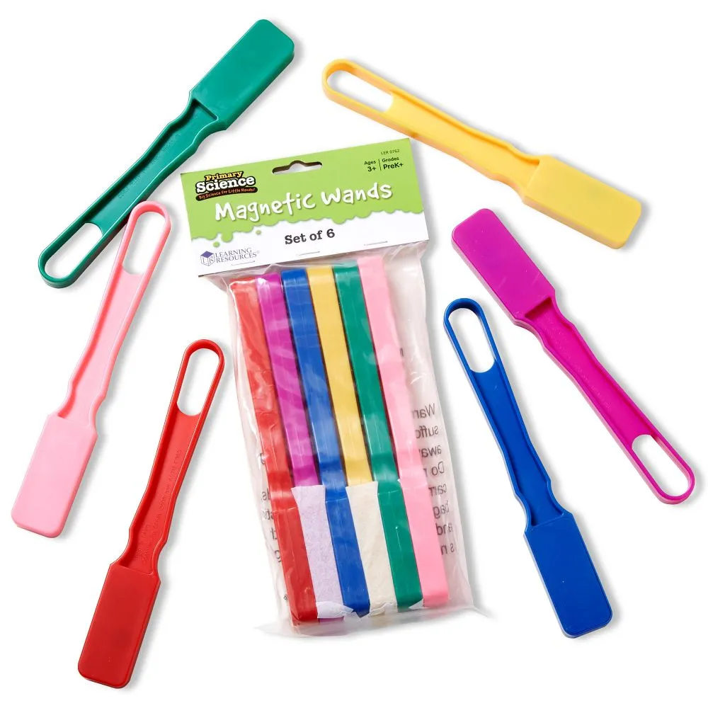 Learning Resources - Magnetic Wands: Science Experiment Tools for Kids 6pc