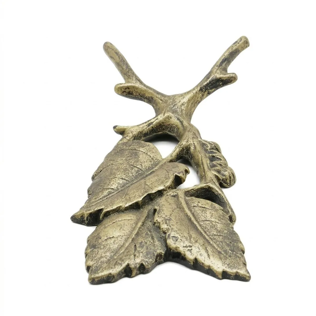 Handcrafted Iron Branch Shoe Horn with Ant - Decorative Metal Shoe Helper