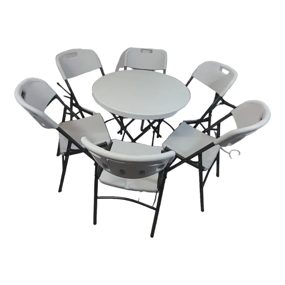 Sastro - 6 Folding Chair Outdoor Dining Table Combo-Tp1