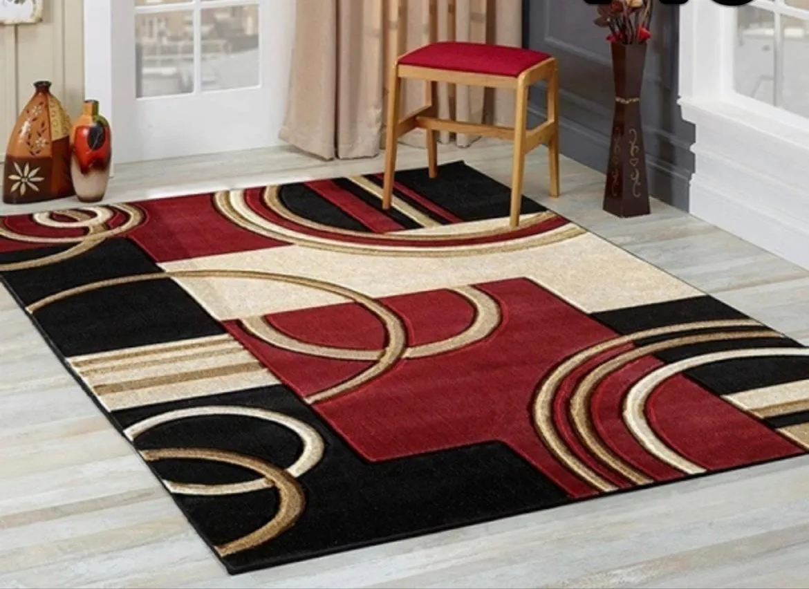 Dream World 230cmx160cm Authentic 3D Design Rug Printed - Red