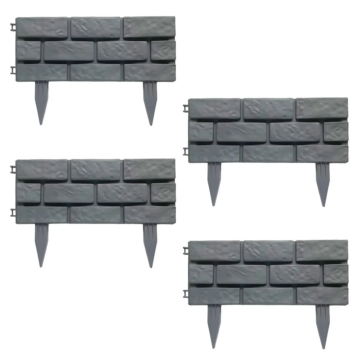 8Packs Plastic Garden Border
