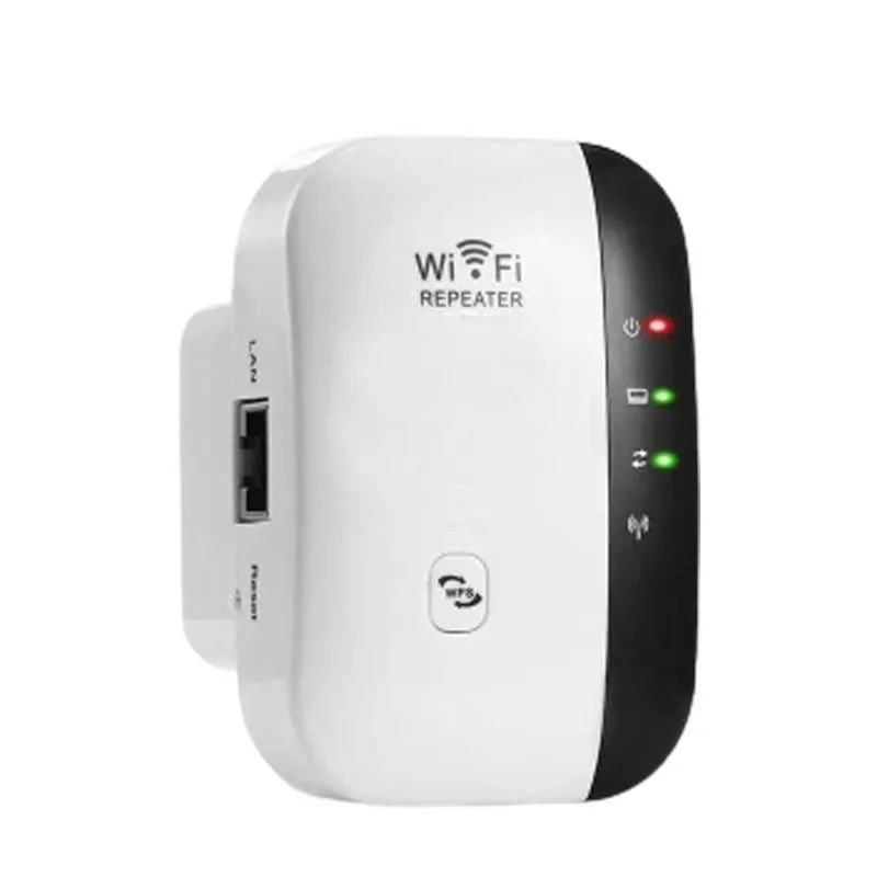 300Mbps WiFi Range Extender Repeater & LAN Port & WPS Button Wireless