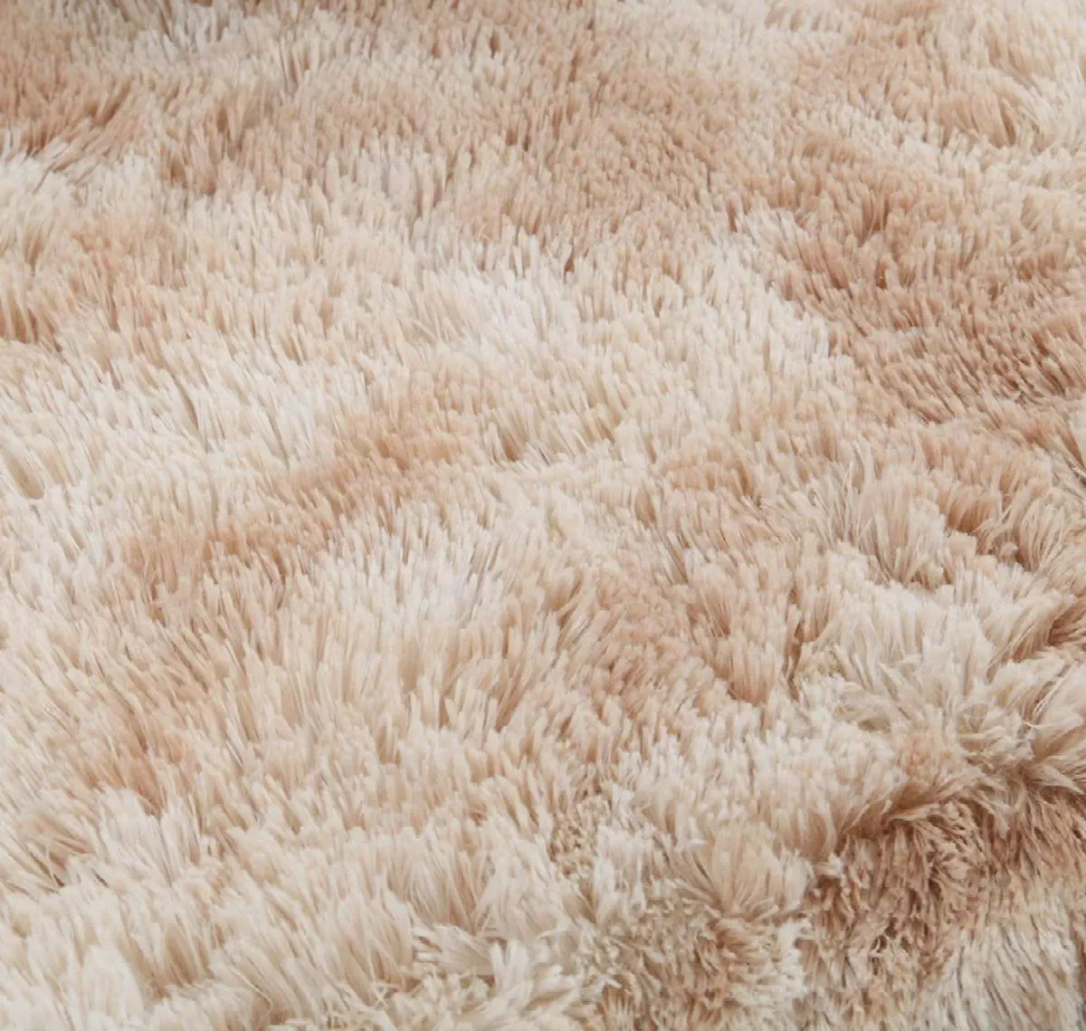 Light Rug Shaggy Fluffy Carpets - Brown