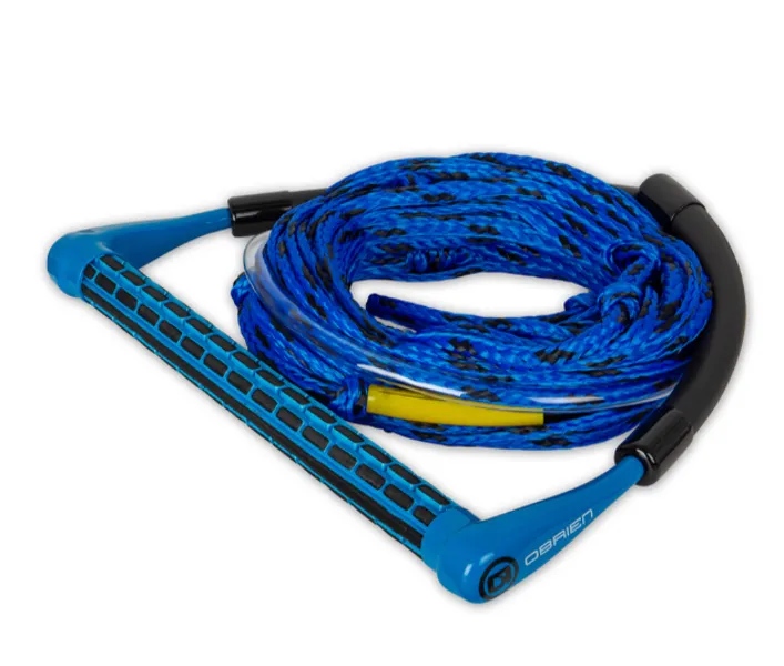 O'Brien 4-Section Poly-E Wakeboard/Kneeboard Rope & Handle Combo - Blue