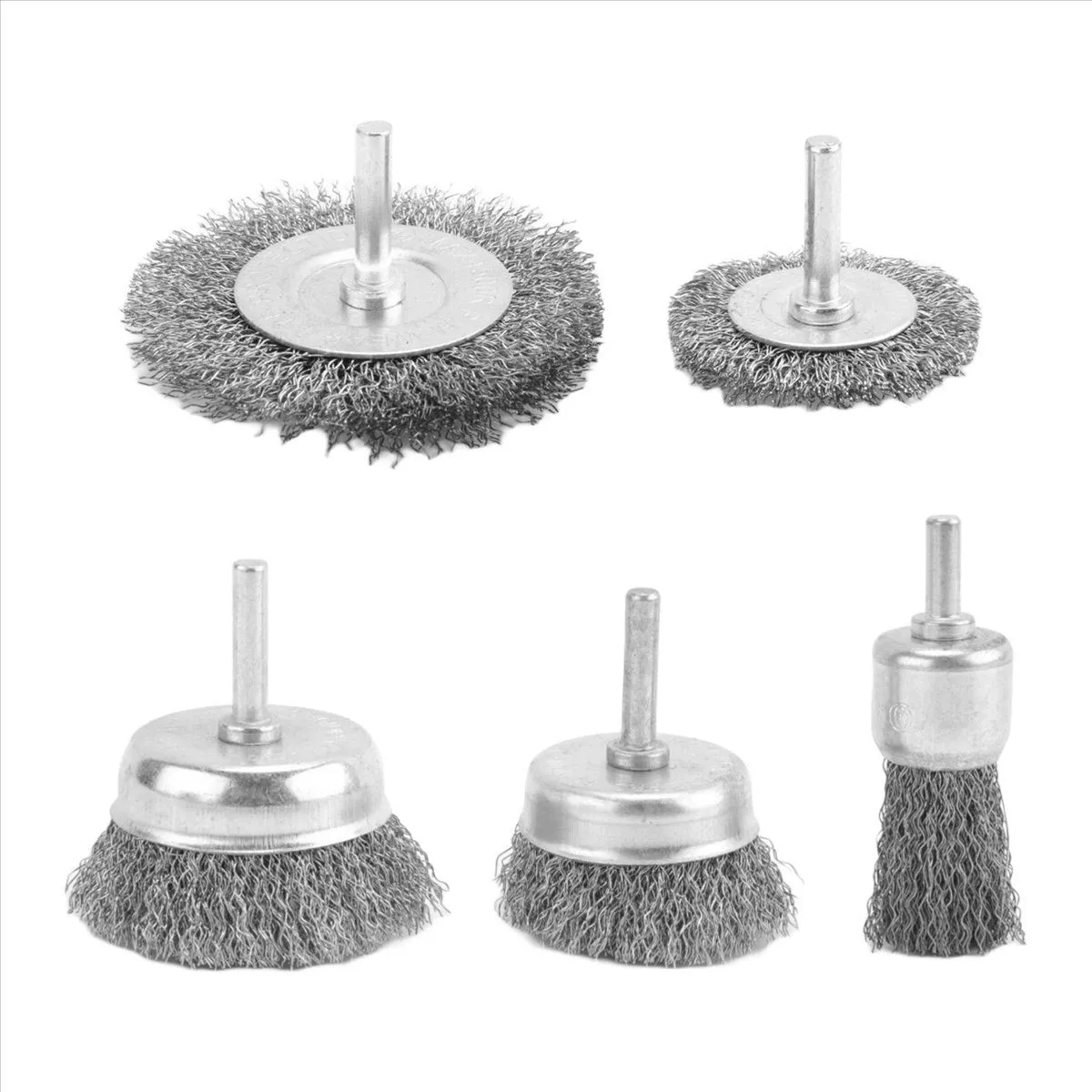 Wire Brush for Drill, Wire Wheel Brush Cup Set, Stripping and Drill Attachm