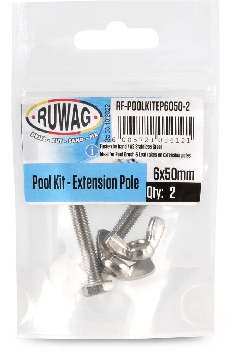 RUWAG Pool Installation Kit Extension Pole 6mm x 50mm