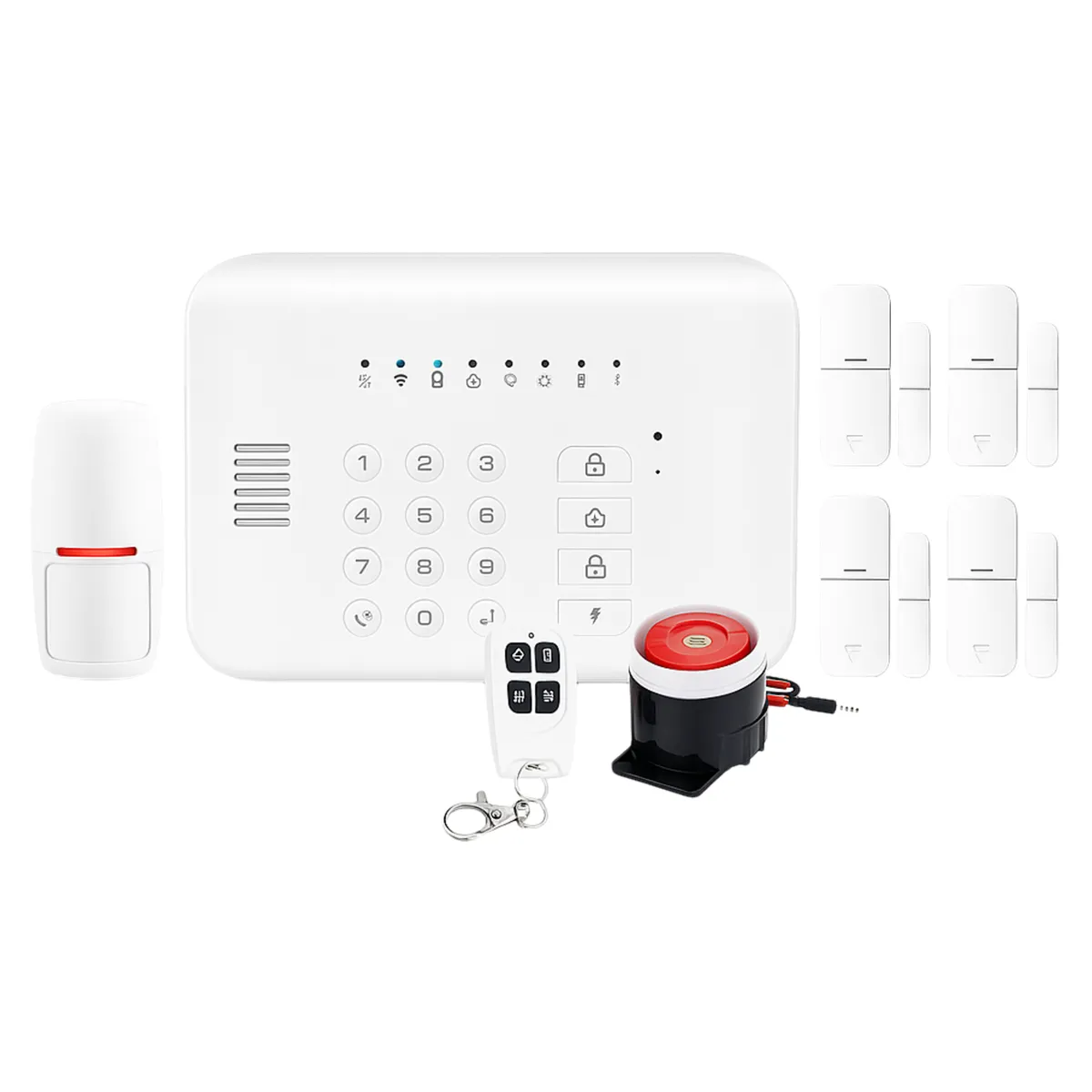 Security Alarm System Kit-Auto Dial GSM+WiFi Wireless Home Security System