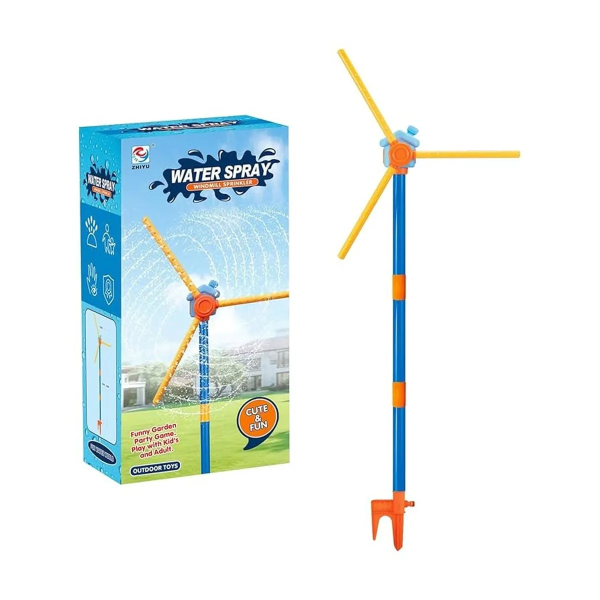 Water Sprinkler for Kids Outdoor Yard Toy Spining Splash