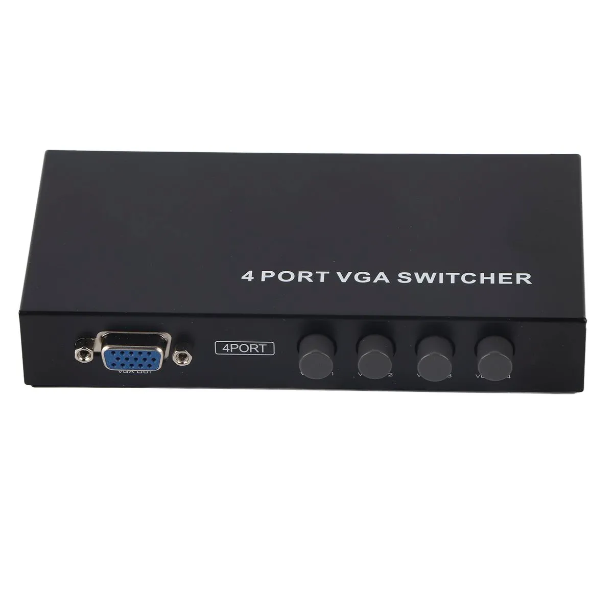 4-Port VGA Switcher, SVGA, 4-in-1-out, for LCD/PC/TV